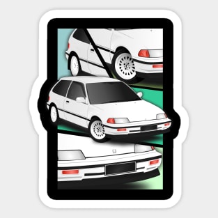 civic nouva SH3 Sticker